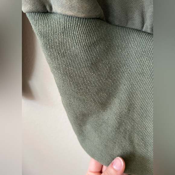 NWT RETROFETE Desreen Asymmetrical Sweater Dress in Army Green Women's Size XS - Picture 10 of 16